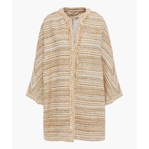VANESSA BRUNO NEW Lienore metallic cotton-blend tweed coat